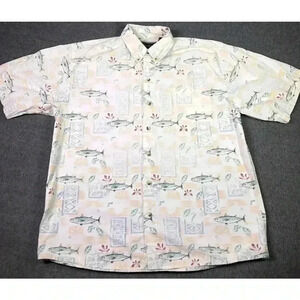 Field and stream vintage fish shirt size large